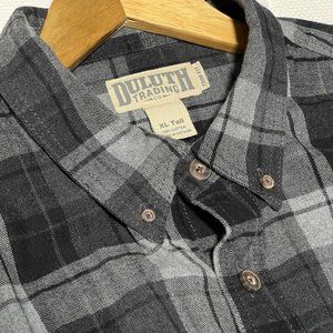 Men's Duluth Trading Co. Flannel Button Down Shirt - Size XL Tall
